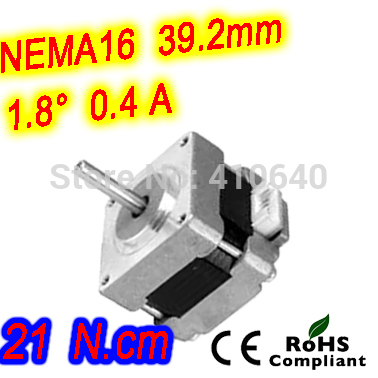 1      16HS13-0404S L 34 mm Nema16 1.8 deg 0.4 A 21 N.cm   4  ̾